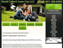 Tablet Screenshot of davidcullenslawncare.com